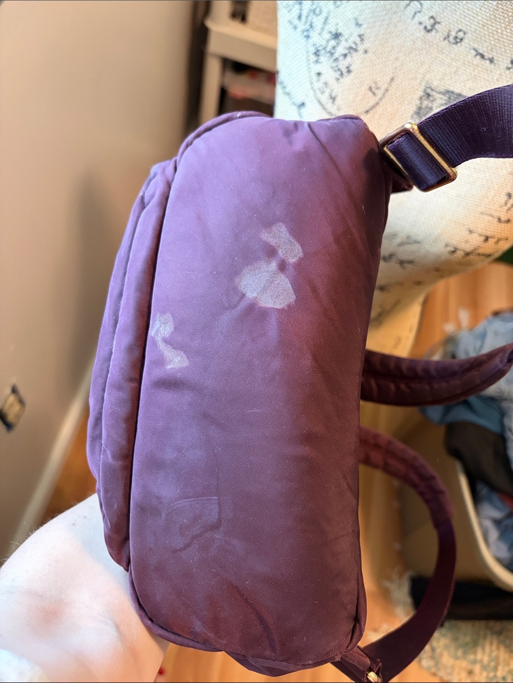 Tumi Mini Backpack Eggplant Purple FLAW - Picture 10 of 10